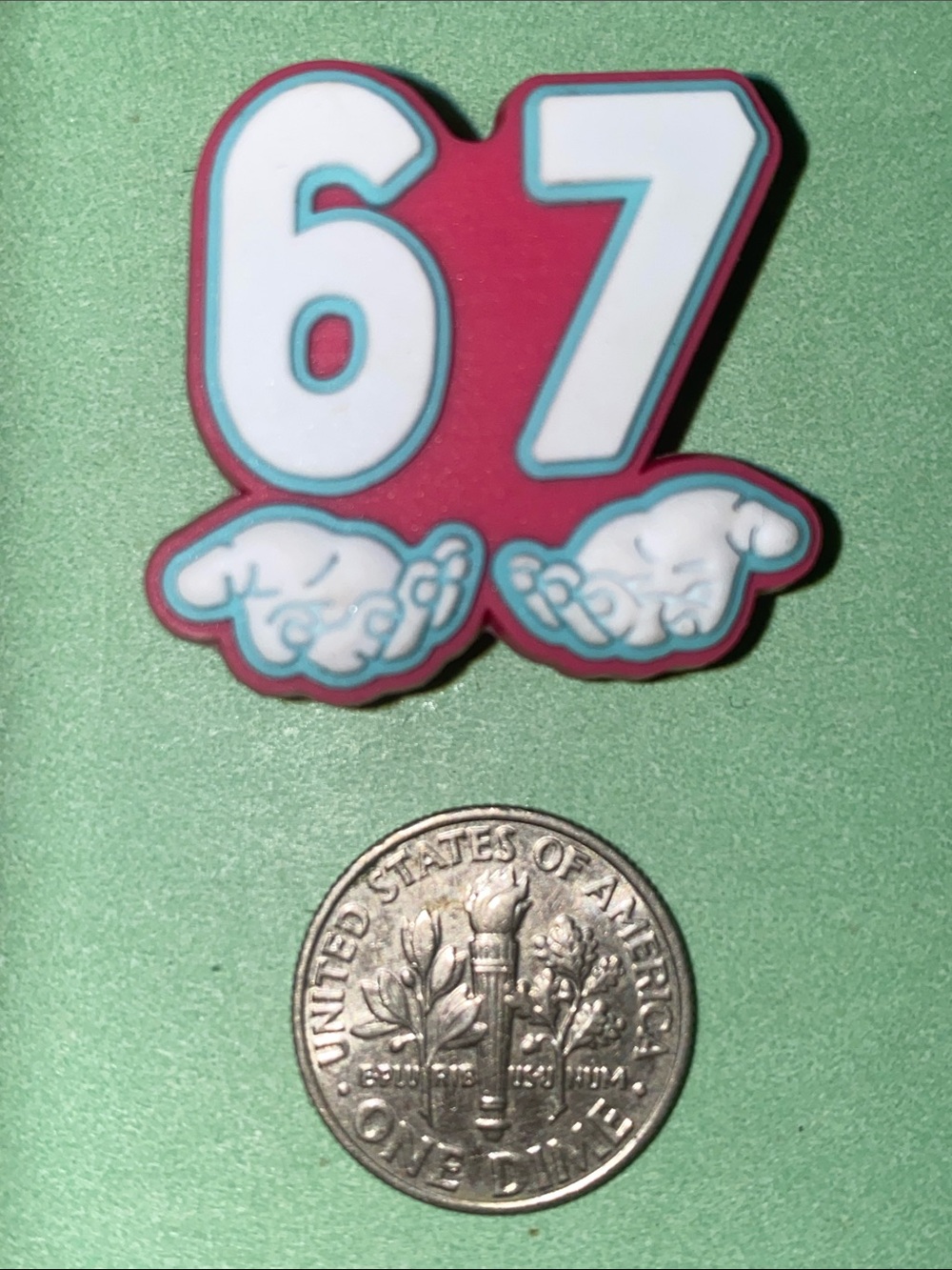 (10 for $15) 67 Six Seven & Hands Making the Iconic Movement Croc Shoe Charms